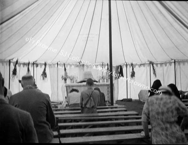 PILGRIMAGE 'ADORATION' IN MARQUEE CHAPEL